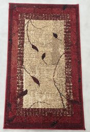 2' X 3'4' Allen And Roth Tinsley Red Floor Mat - Lot 1 Of 2