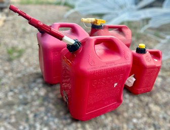 Various Gas Cans - Lot Of 4