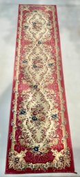 2'X7' Allen And Roth Red Floral  Runner Rug