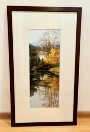 Lovely Framed Print Of Vermont Autumn