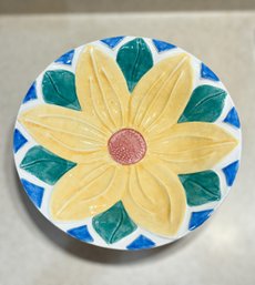 Lovely Vintage Ceramic Treasure Craft Sunflower Bowl