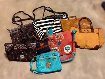 Collection Of Women's Fashion Handbags - Lot Of 8