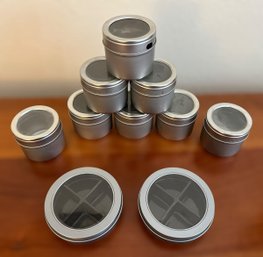 12 Different Sized Magnetic Spice Tins