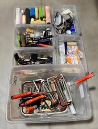 Huge Lot Of Painting Tools And Ventilated Masks