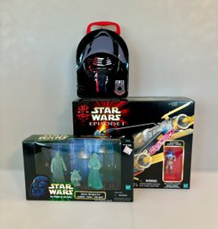 Darth Vader Metal Lunchbox And Unopened Star Wars Toys