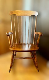 Wonderful Wood Nichols & Stone Rocking Chair