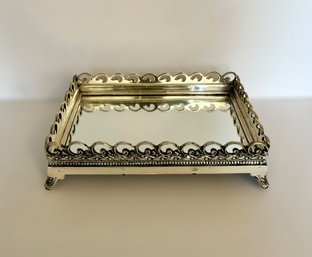 Beautiful Silver Mirrored Vanity Trey