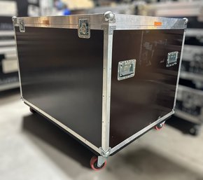 Black Travel Road Case On Wheels