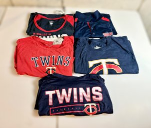 Minnesota Twins Mens & Womens T-shirts - Lot Of 5