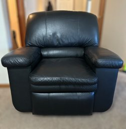 Black Leather Recliner 1 Of 2