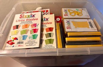 Huge Lot Of Sizzix Die Cutters And Cardstock Pads - Lot 4