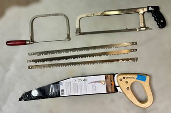 Collection Of Handsaws And Replacement Blades