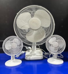 Desk Fans - Lot Of 3