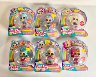 Set Of 6 KindiKids Minis W/ Tiara Sparkles, Lippy Lulu, Pearlina, RainbowKate, CindyPops, & Jessicake - 3 Of 3