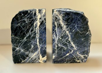 Amazing Blue Sodalite Stone Bookends