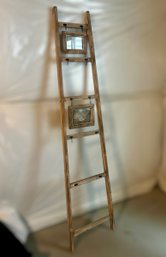 Rustic Picture Frame Wall Leaning Ladder