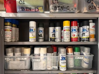 Assortment Of Different Spray Paints