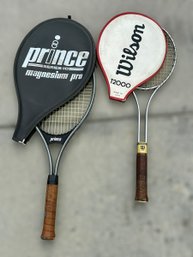 Prince Series 110 Magnesium Pro And Wilson T2000 Rackets