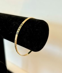 Solid 14k Gold Floral Engraved Kuuipo Bracelet