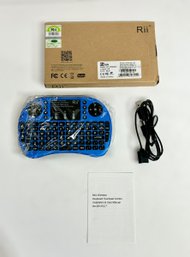 Rii Tek Blue Mini Wireless Touchpad Keyboard/Controller