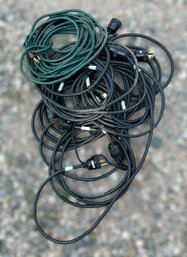 Great Variety Of Heavy Duty Extension Cords- Lot Of 7