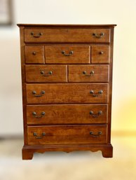 Beautiful Vaughan Furniture Tall Wooden Chest W/ 6 Drawers