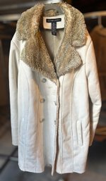 New York & Company Faux Fur Jacket Size XL