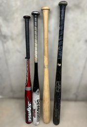 Assortment Of Wood And Metal Bats - Lot Of 4