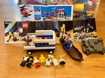 Assortment Of Vintage Legos In Plastic Container