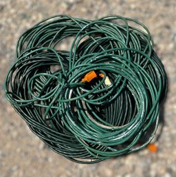 100ft Heavy Duty Green Extension Cords - Lot Of 4