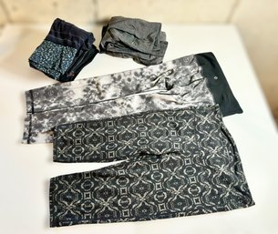 Dark Patterned Assortment Of Womens Athletic Leggings Size Small W/ Lululemon, Athleta, & More