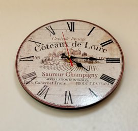 Lovely French Coteaux De Loire Wall Clock