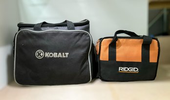 Set Of Empty Kobalt & Rigid Tool Bags - Lot Of 2