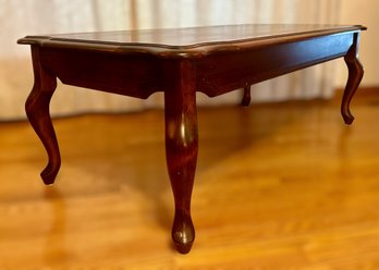 Vintage Cherry Wood Coffee Table