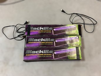 Blacklite 18in Bulb And Fixture - Lot Of 3