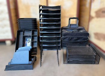 Fantastic Collection Of Office Organizational Supplies And Multi Compartment Case