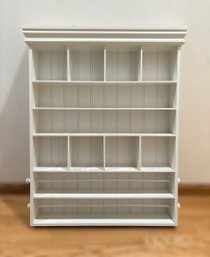 White Ribbon & Craft Display Shelving Unit