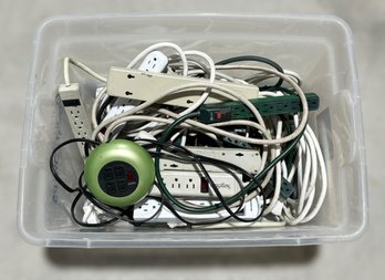 Assortment Of Extension Cord Power Strips & Surge Protectors