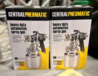 Central Pneumatic Heavy Duty Automotive Spray Gun - Lot Of 2