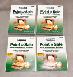 Set Of 2 Quickbooks Intuit 2006 Point Of Sale Retail Management Software Version 6.0 W/ Users Guides