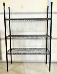 Black 54 Wire Storage Shelving Unit W/ 3 Shelves