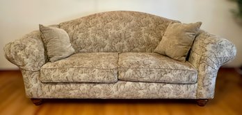 Beautiful Feather Print Flexsteel Couch