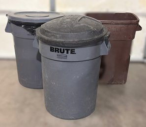 Lot Of Trashcans - Set Of 3