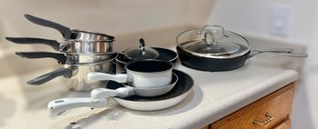 Extensive Collection Of Stainless Steele And Nonstick Pots And Pans