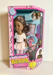 13 Inch Tall Sparkle & Shine Kenya Doll W/ Magic Lotion To Straighten Hair