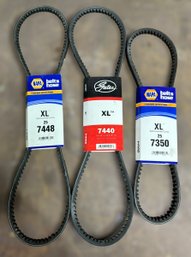 Napa & Gates XL Automotive Belts - Lot Of 3