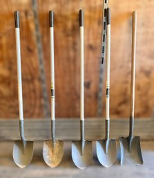 Wood Handle Shovels - Lot Of 5