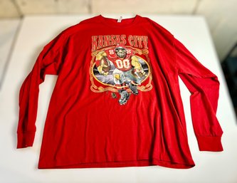 Kansas City Chiefs Red 3XL Mens Long-sleeve T-shirt