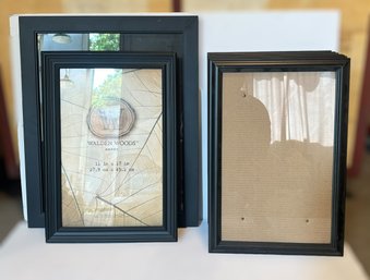 Large Collection Of Modern Black Picture Frames - Lot Of 12