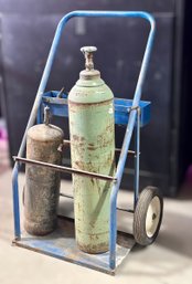 Welding Cart W/ Oxygen Acetylene Tanks